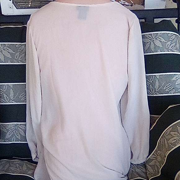 Rue 21 Ultra Sheer Blouse With Bronze Metallic Decorations. Size S - Picture 4 of 5